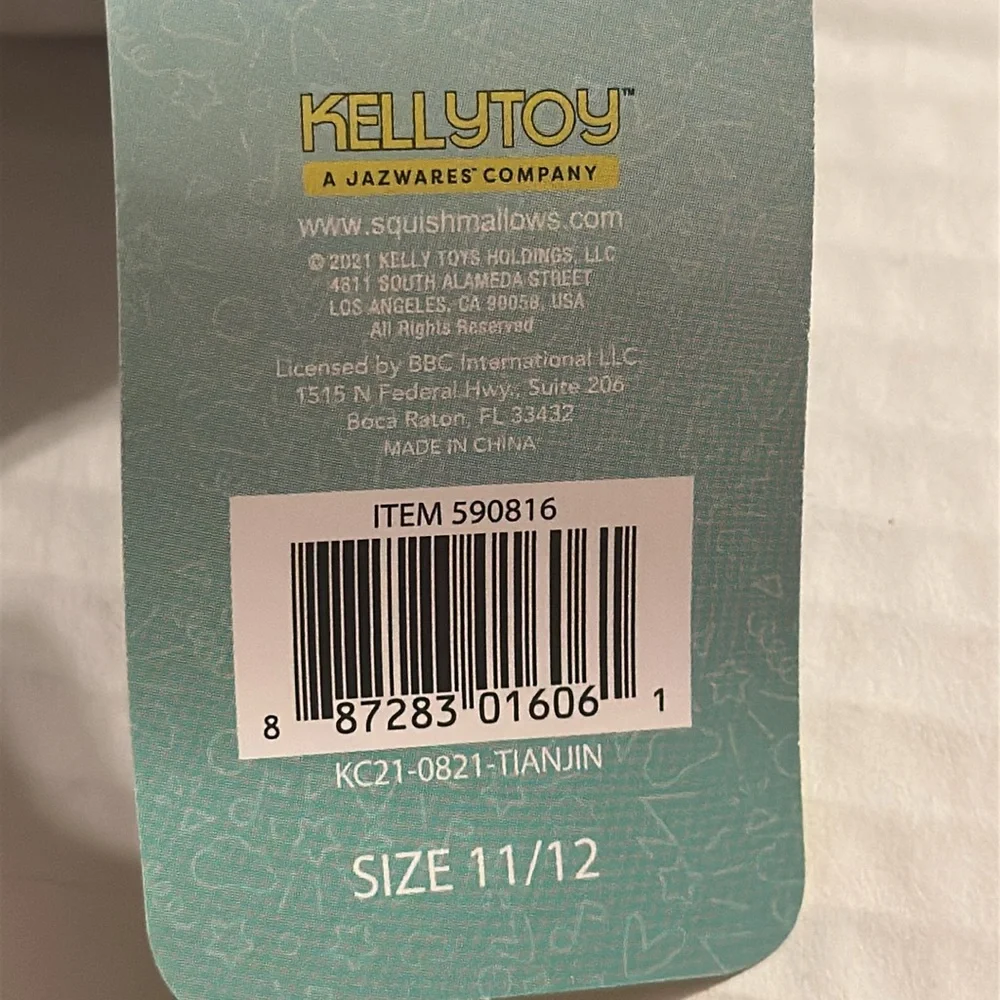 Squishmallows Koala Slippers Size 11/12 kids Rare
